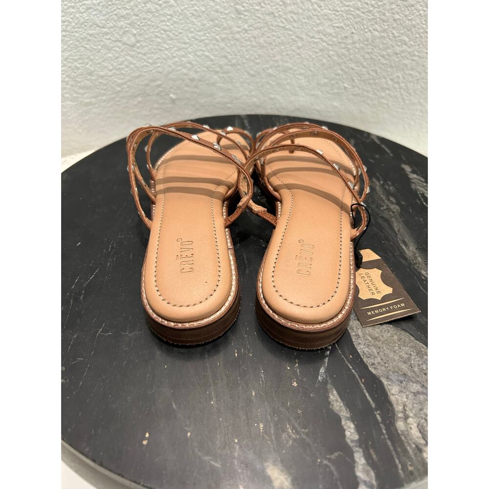 CREVO New $79 Polly Studded Strappy Sandal Leather Uppers - Picture 9 of 11